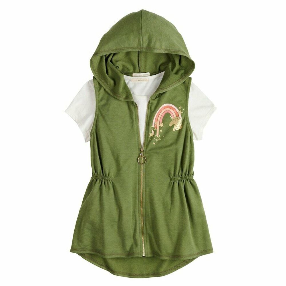 Self Esteem Tee & Sleeveless Anorak Set XL